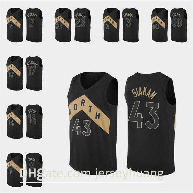 

Toronto\rRaptors\rMen Pascal Siakam Fred VanVleet Jonas Valanciunas Kawhi Leonard Serge Ibaka\rNBA Black Custom Jersey