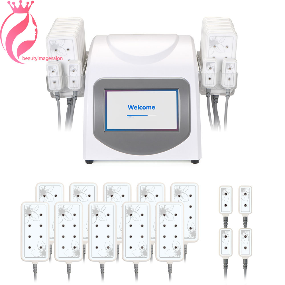 

5mw 650nm Slimming Diode Laser LLLT 14 Pads Cellulite Removal Beauty Body Shaping Salon Machine