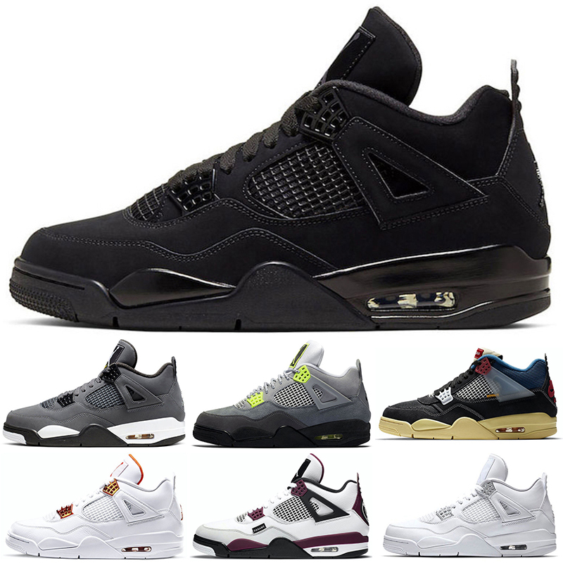 

nike Basketball shoes 4s jordan 4 Black Cat Metallic Pack - Red Motosports Toro Bravo mens Trainer Sneakers size 40-47, Taupe haze