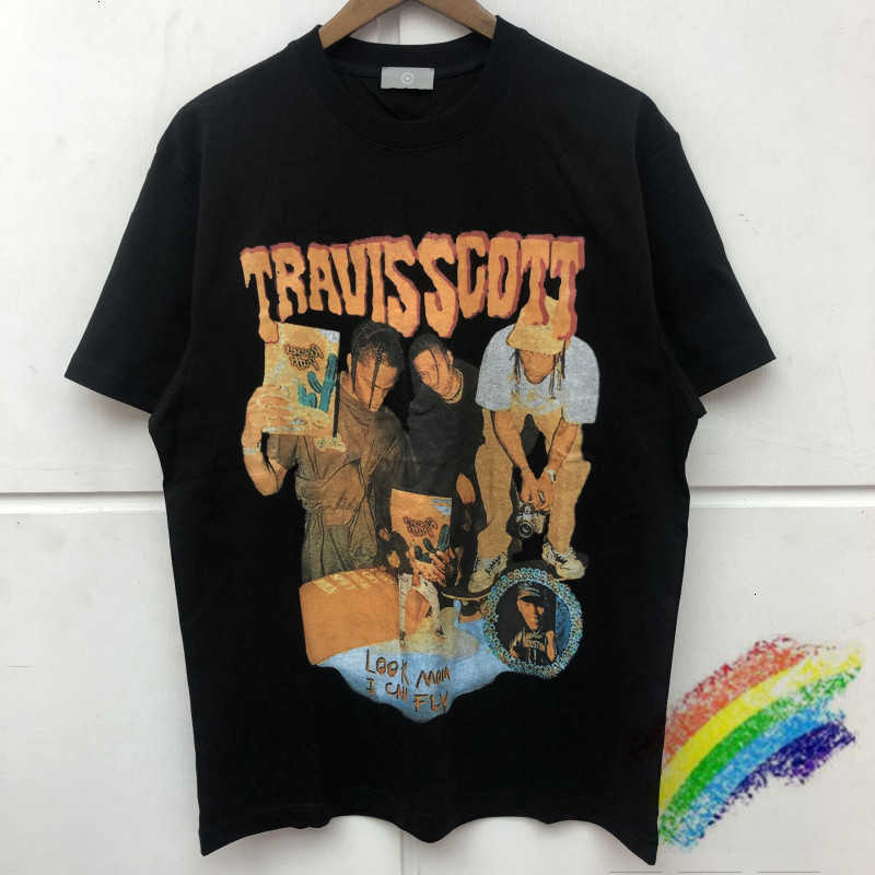 

Men's T-Shirts t shirts Cactus Jack Travis Scott x R eese's P uffs Enjoy Today T shirt Men Women Heavy Fabric Tops Tee Over K8F2, White;black