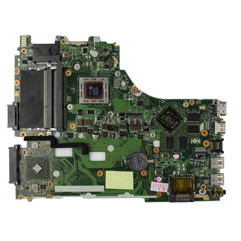 

Motherboards Akemy For Asus X550ZE K555Z A555Z X555Z X750/X550 Laptop Motherboard A8-7200 CPU Mainboard With Graphic Card Test Good
