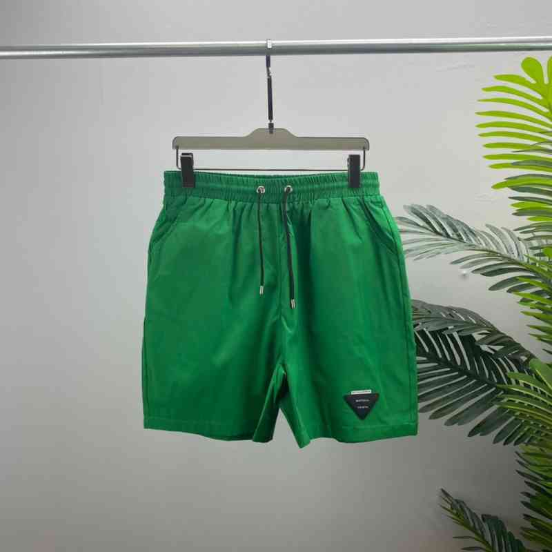

Hip Hop Trendy European Bv Beach Pants Shorts Green Triangle Lined Casual Fashionable and Versatile Bottega, Black