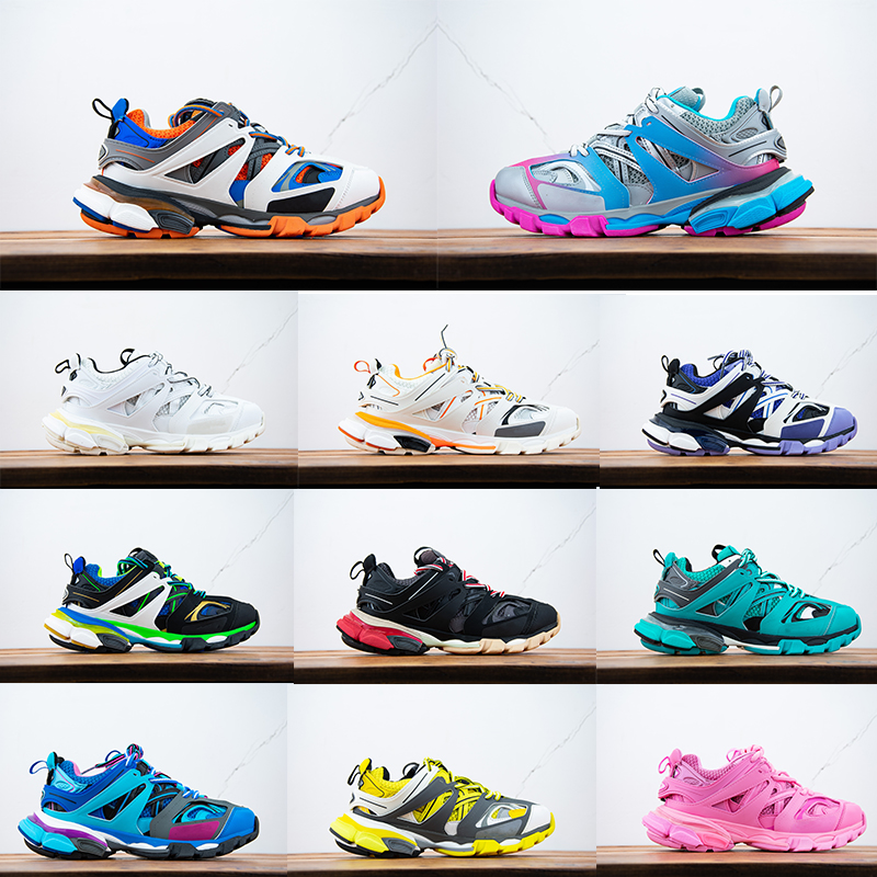 

Triple s balanciaga track 3.0 Designer casual shoes ice pink blue white orange black men women sneakers trainer lime red metallic Sivler luxury brand balaniaga, I need look other product