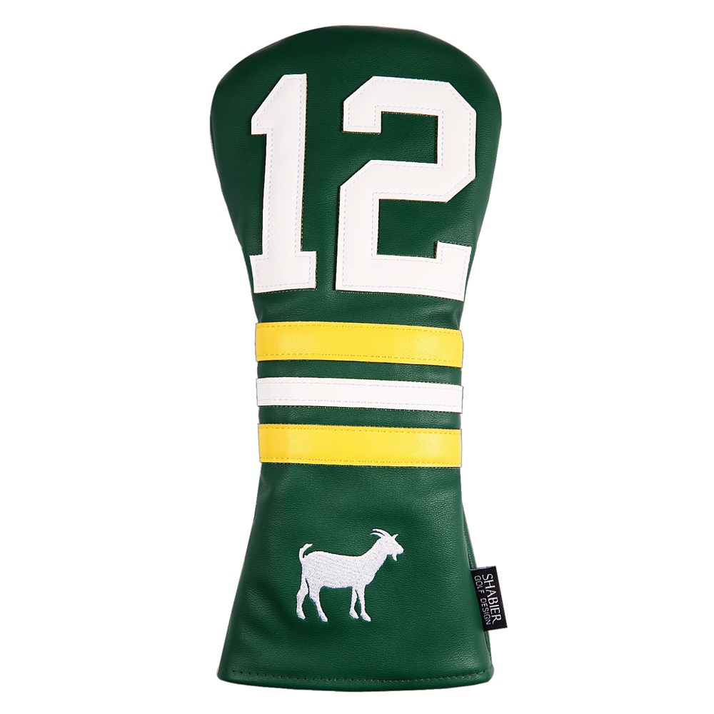 

Green Number 12 Goat Design PU Leather Golf Club Driver Headcover