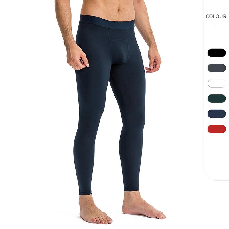 

Running Pants Men' Active Yoga Leggings Dance Tights Cycling Jogging Workout Quick Dry Male Sportswear Trousers, Black