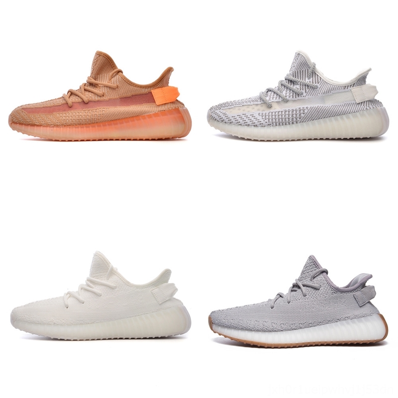 xMWkd TOP Quality Men Women Womens Sneakers Running Shoes 350 Zebra Sneaker Light Natural Cinder Static Reflective Mens Sport Trainers-image-699350670