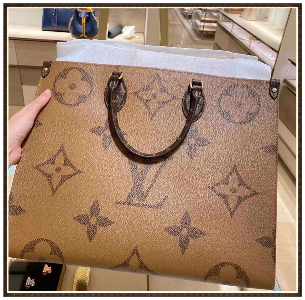 

Lv LOUIS BAG VITTON Designers Handbag Ladies ONTHEGO Chain Shoulder Bag Leather Diamond Luxurys Evening Bags564