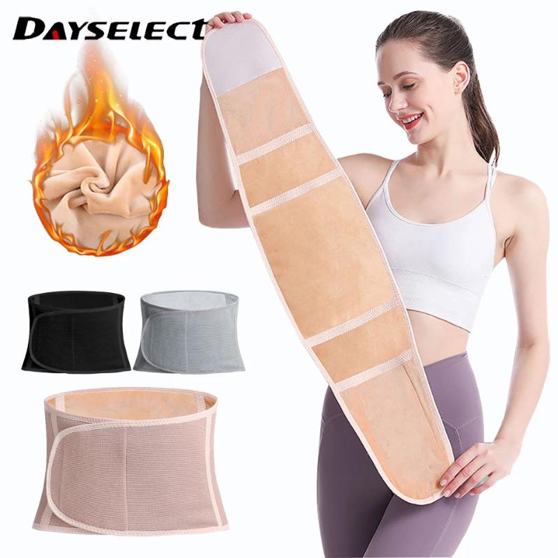 

Waist Support Winter Warm Belt Knitting And Velvet Protection Belly Men Women Sports Fitness Corset, Black;gray