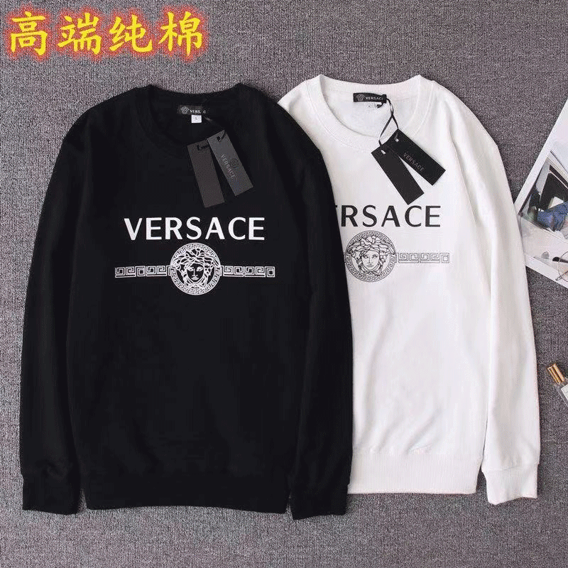 

S-5xl cotton Designers High Quality TOPS hoodies TEES Women's and men's sweat T-Shirts Unisex Embroidery pants in bags polos versac clothing new arrive, Black