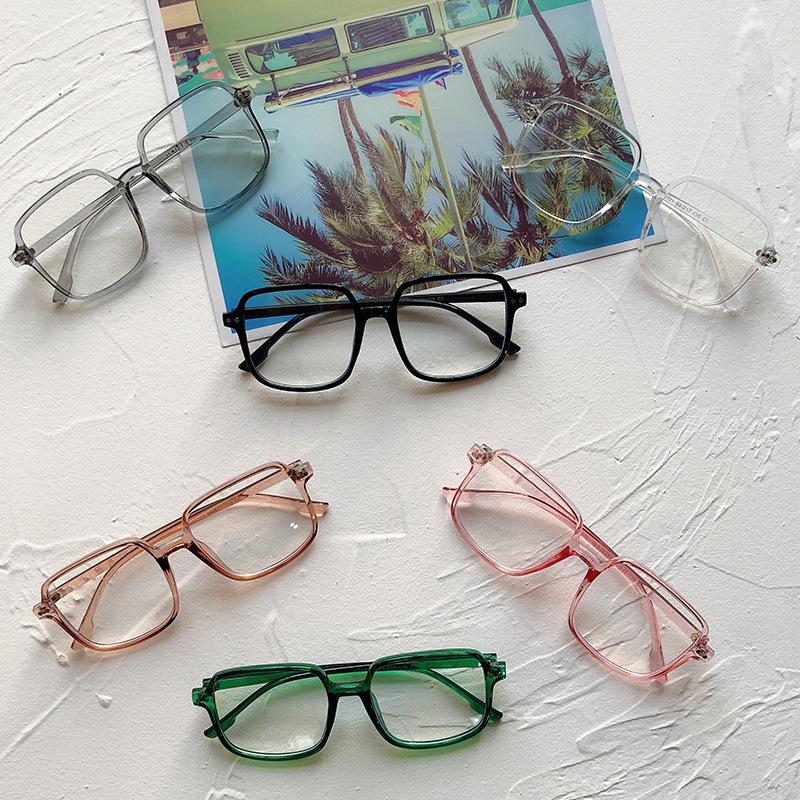 

Fashion Sunglasses Frames 2021 Vintage Boys Girls Children's Square Eyeglasses Anti-blue Light Eye Glasses Classic Retro Kids Computer Frame