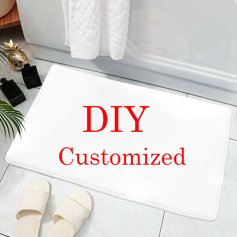 

CLOOCL Personality DIY Carpets Doormat Individuality Creativity Anime Animals Custom Doormats Bathroom Non-slip Mats Customize Products