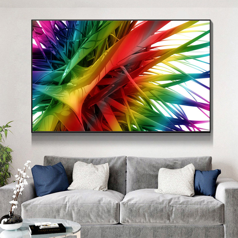 

Colorful Plants Nordic Art Canvas Prints Wall Painting For Living Room Modular  Pictures Posters and Prints