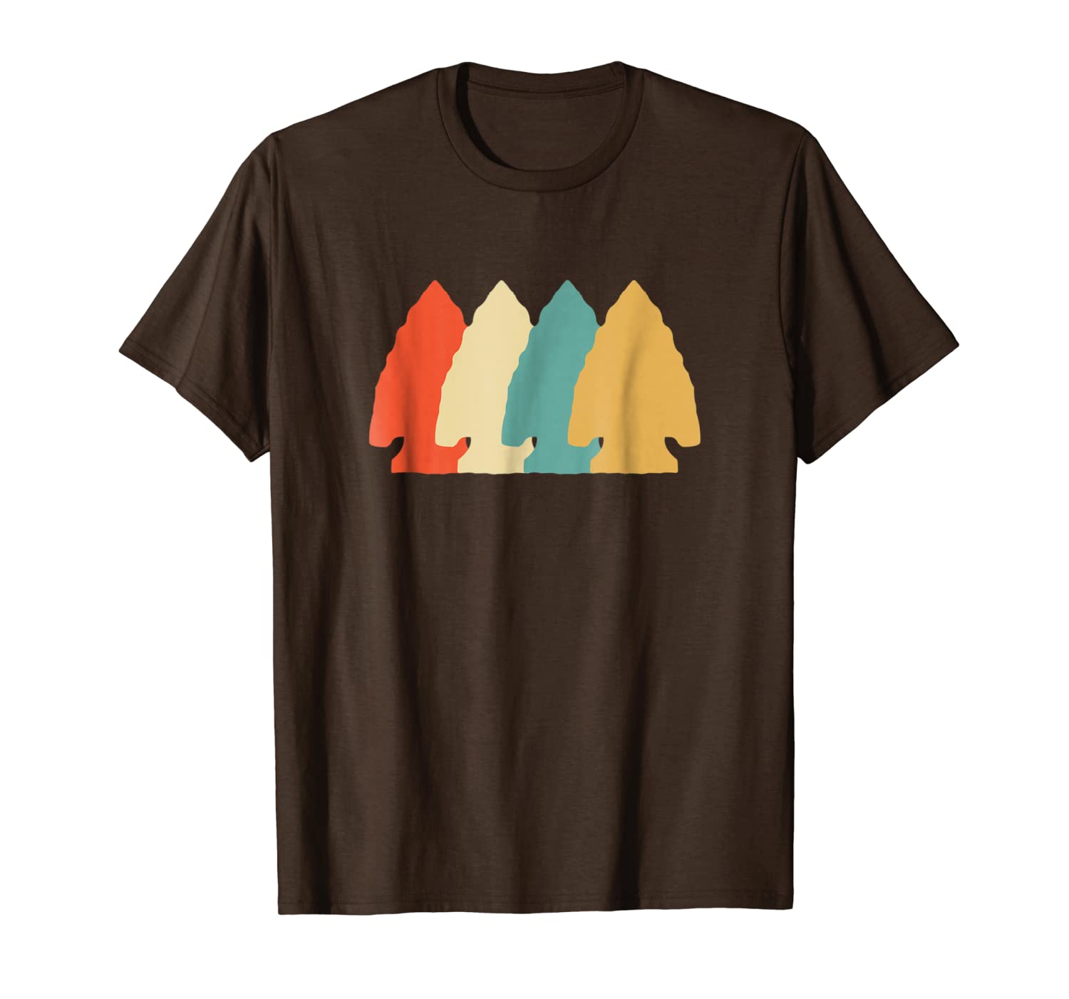 

arrowhead hunting collecting vintage retro art tshirt, White;black