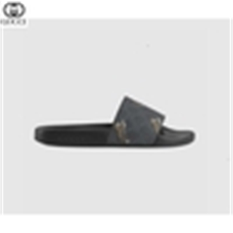 

sandals designer luxury 407345 men's canvas tiger print thong slippers men sandals slides slippers mules sneakers loafers espadrilles 1, Black