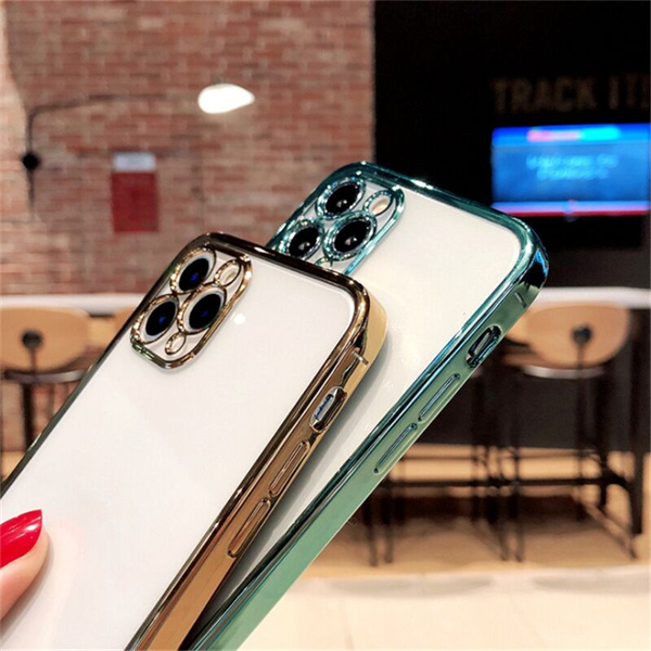 

Electroplating Transparent phone Cases For Iphone 13 11 12 Pro Max Xr Xs XR Protective Back Cover Soft Shell Shockproof Anti-Fall clear case, Mix color
