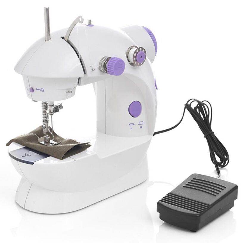 

Mini Handheld Craft Tools Pedal Sewing Machines Dual Speed Double Thread Multifunction Electric Tread Rewind Machine