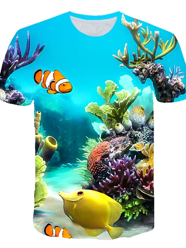 

2021 Fish Shark Ocean Sea 3D Print T-Shirts Children Kids Streetwear Funny Cartoon Animal Tees Tops Boys Girls Sportswear Fashion T Shirt Harajuku Clothing, Etf5f2103114