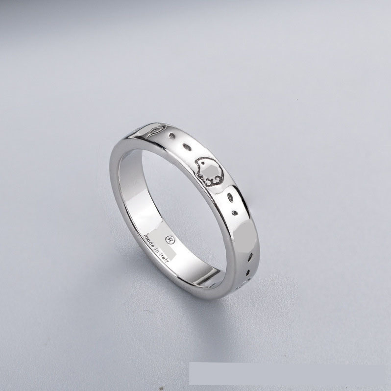 

Two G Ring sancient Thai sier skeleton elf high temperament couple ring ele sweet Valentine's Day gift, Silver