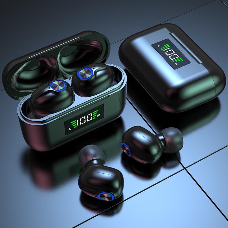 

Headphones & Earphones TWS Bluetooth 5.1 Charging Box Noise Canceling Wireless Headphone 9D Stereo Sports Waterproof Earbuds Headset With Mi