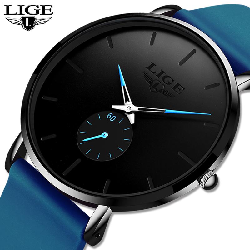 

Wristwatches Reloj Hombres 2021 Mens Quartz Watches Top Ultra-thin Watch Men Waterproof Clock Sport Relogio Masculino, Slivery;brown