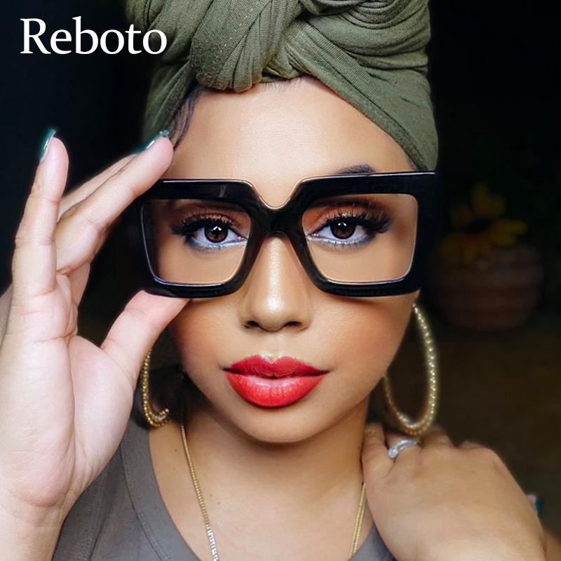 

Sunglasses Womens Glasses Frames Prescription Square Anti Blue Light Reading Optical 2021 Vintage +50 To +400 Oculos, White;black