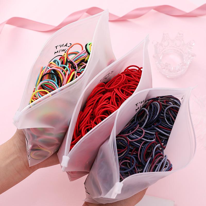 

Hair Accessories 100pcs Girls Colorful Small Elastic Bands Children Ponytail Holder Not Hurt Scrunchie Headband Kids, 3-100pcs