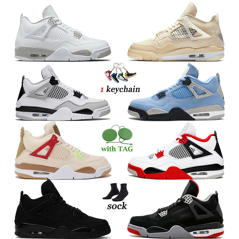 

Wholesale Top Off Jumpman 4 Women Basketball Shoes 4s White Oreo Military Black Cat Sail Taupe Haze Bred Fire Red University Blue Cool Grey Retro Outdoor Trainers, C27 psgs 40-47