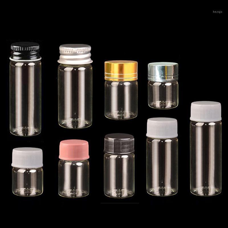 

Storage Bottles & Jars Dia.22mm 5ml-14ml Empty Glass Display Tube With Cap Cosmetic Container Food Vial Test Sample Bottle