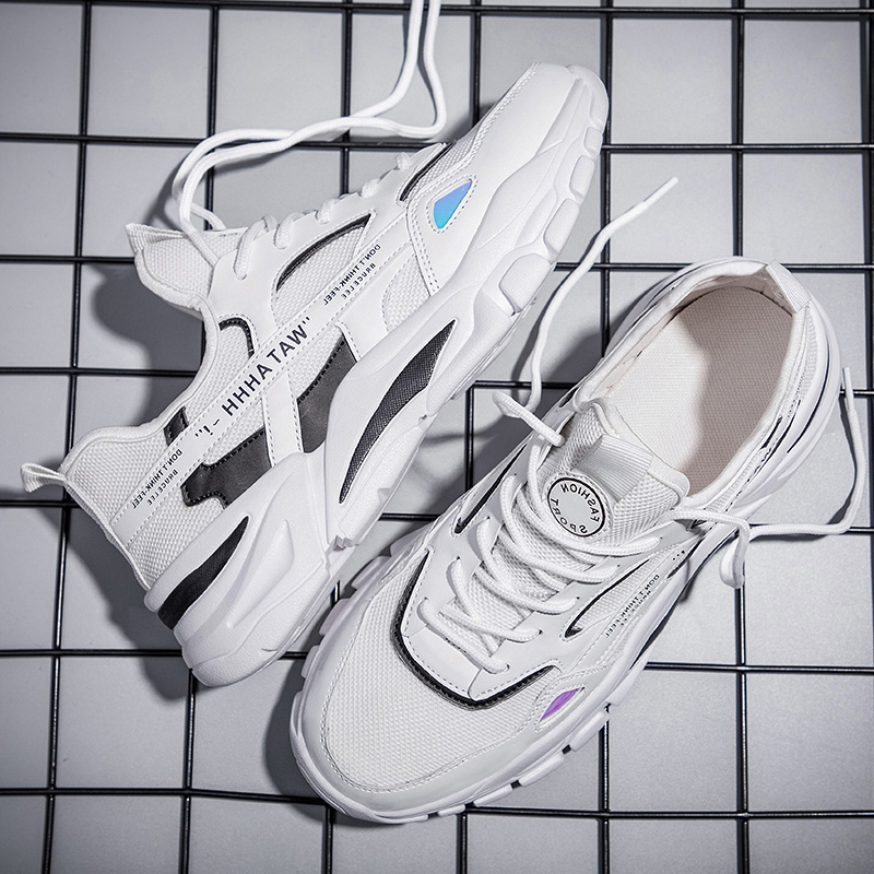 

Women Men Sport Trainer Size 44 Running Shoes Gray Black Blue Red White Sunmmer Thick-Soled Wear-Resistant Runners Sneakers Code: 02-0895