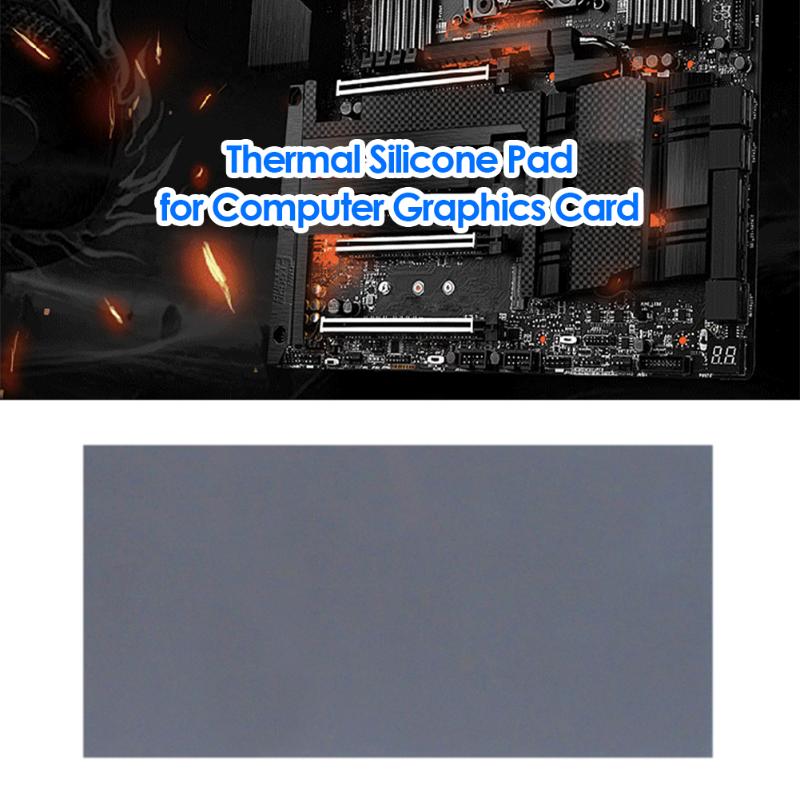 

High Quality Thermal Pad 12.8 W/ Silicone Conductive Pads 85x45mm For GPU CPU IC Chipset Heatsink Fans & Coolings