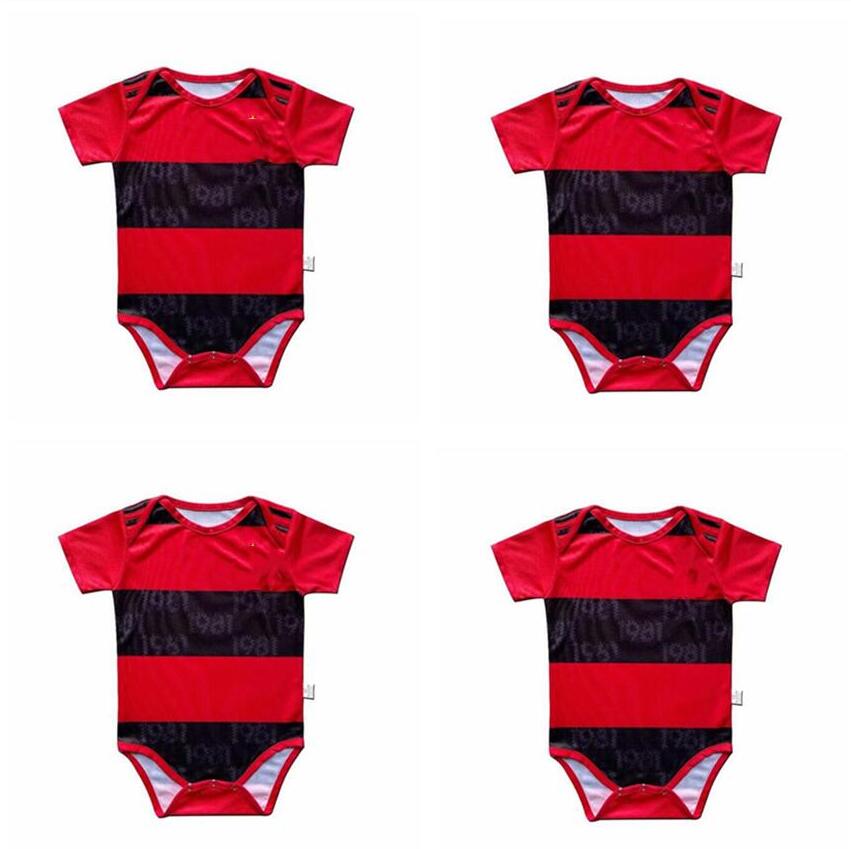 

20/21 Flamengo Baby Soccer Jersey 2021 GABRIEL B. DIEGO E.RIBEIRO GABI Kids Kit Shirts DE ARRASCAETA GERSON 9-18 Months Child Football, Black