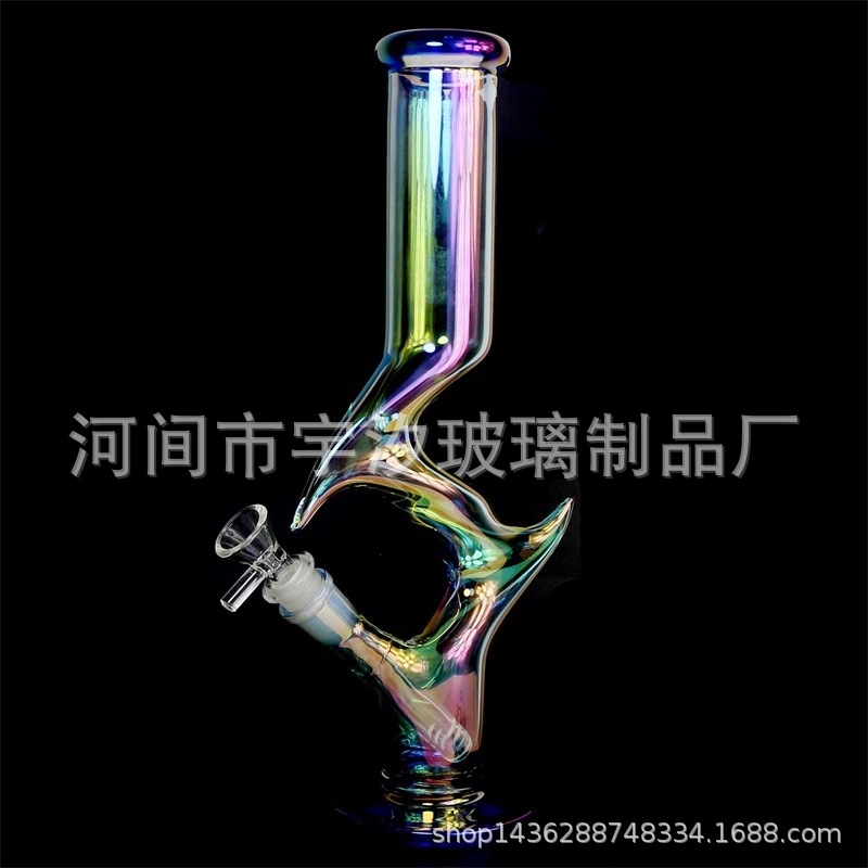 

Glass bong crafts colored glass water bottle about 31.5 cm high for decoration