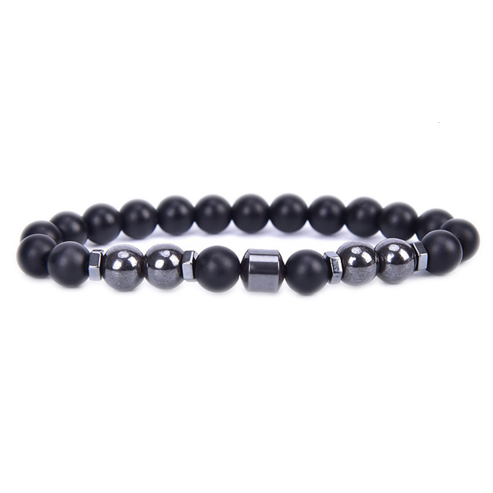 

Hand catenary Jewelry: Pine colored frosted stone, bracelet, anklet, Black