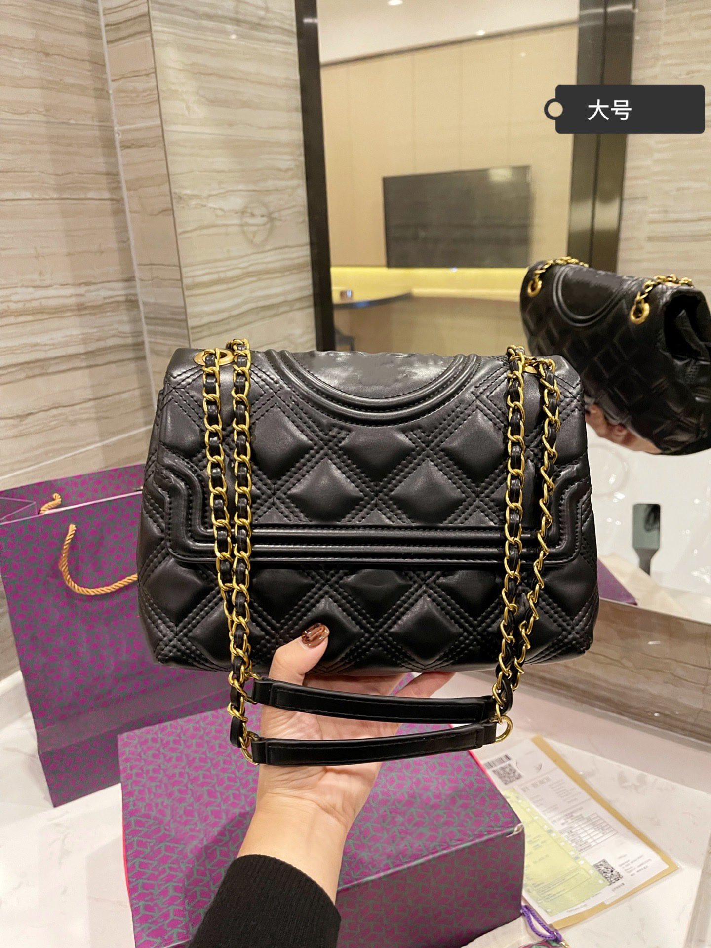 

Luxury handbags autumn and winter new style sheepskin rhombic chain electric embroidery one-shoulder diagonal casual women's bag