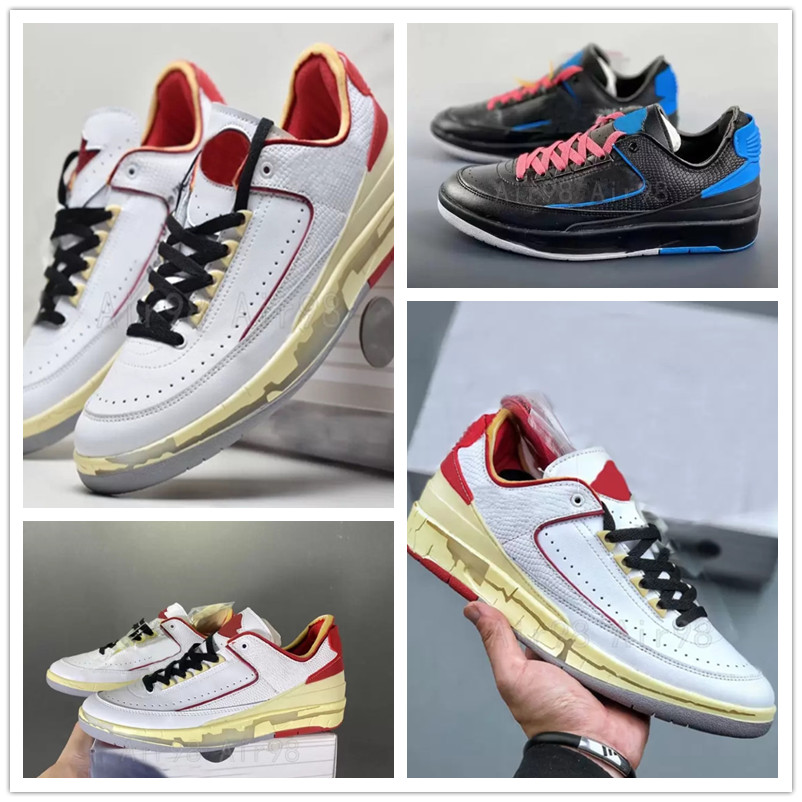 

Mens OF Designer Jumpman 2 2s Basketball Shoes White Varsity Red Black Men Women Outdoor Sneakers Sports Trainers, 01