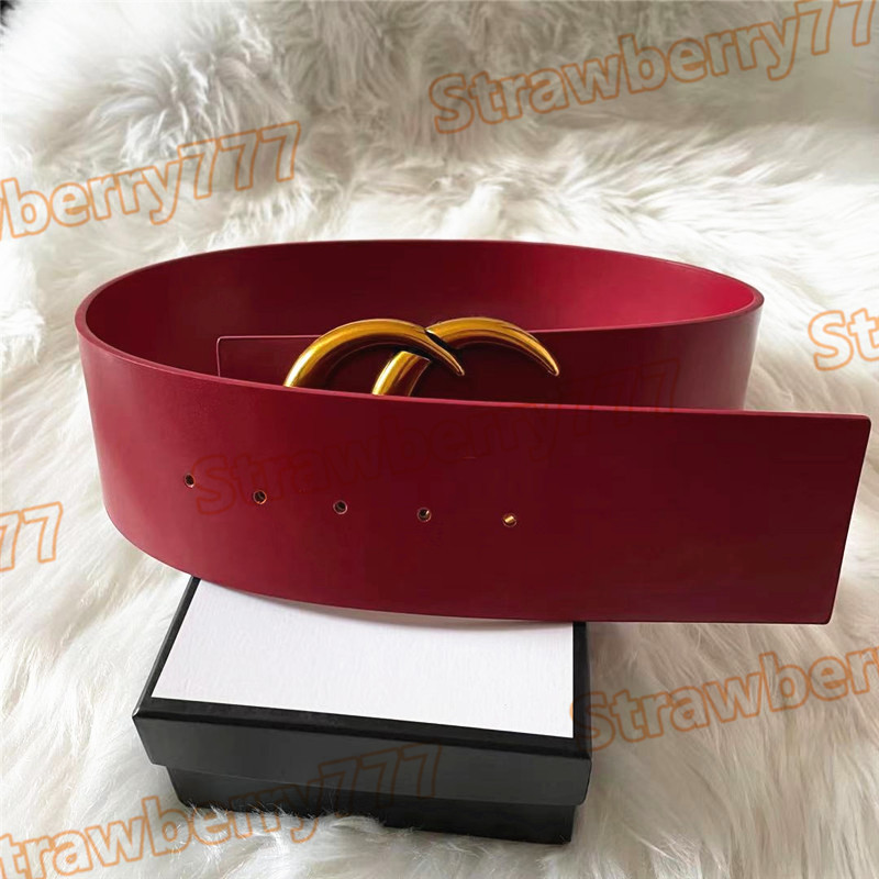 

2021 High quality 7.0cm Width belt designer big gold Metal buckle Fashion belts for mens and womens Business strap, Black;brown