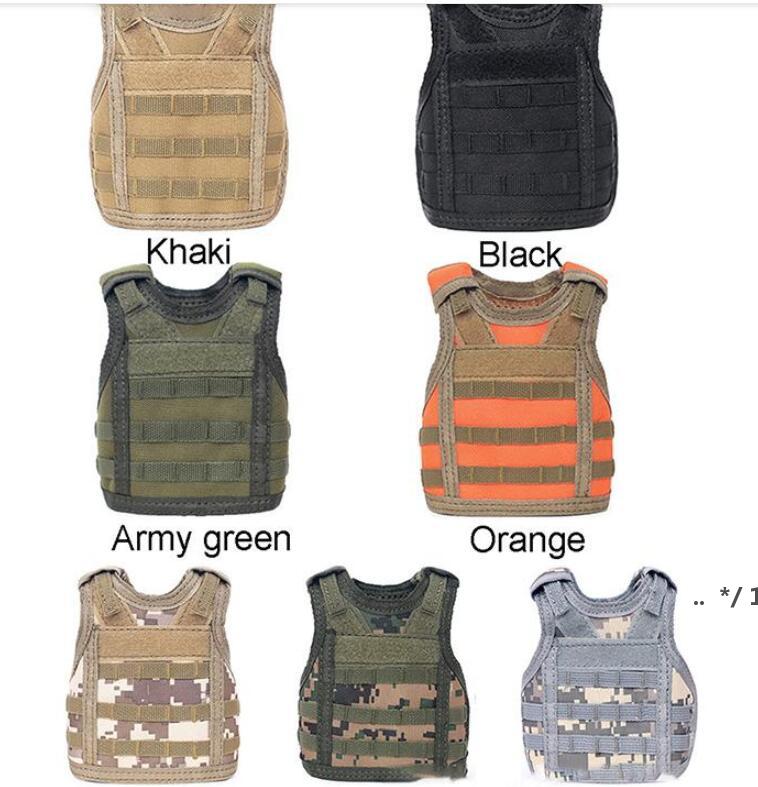 

Beverage Koozie Vest Military Molle Mini Beer Cover Vest Cooler Sleeve Adjustable Shoulder Beer Cover Bar Party Decoration FWB9865
