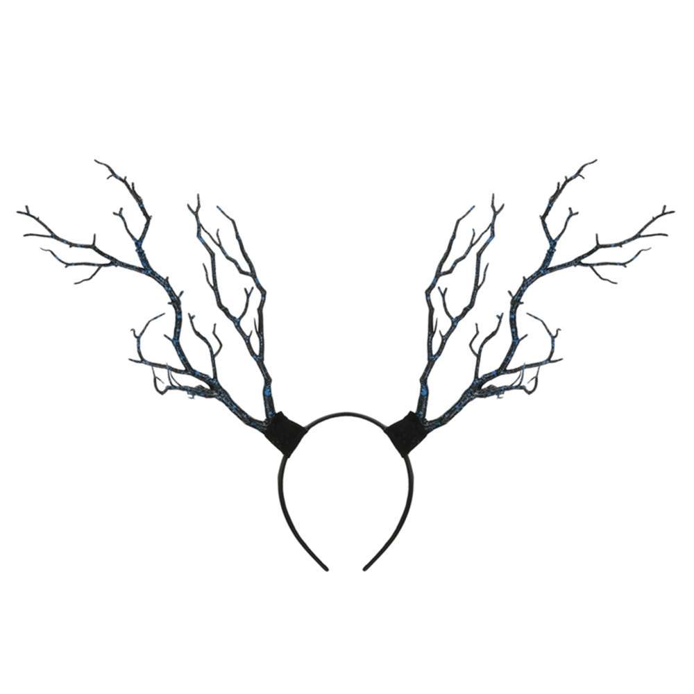 Mori girl branch hairband oversized exaggerated hairdress Christmas headband antler headdress studio stage party-image-695861443