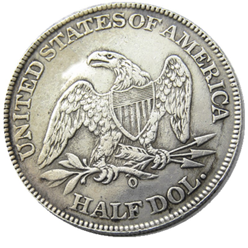 

US Full Set Of(1839-1861)O 21PCS Liberty Seated Half Dollar Craft Silver Plated Copy Coins Brass Ornaments home decoration accessories