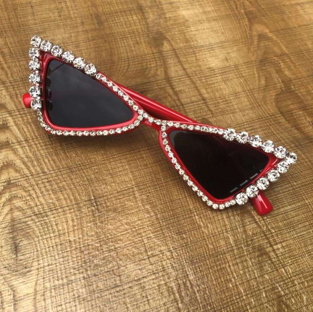 

sunglasses Zaolihu Baby Eye Kids Diamond Crystal Sunglasses UV400 Summer Shades Black Red Small Eyewear Luxe Gafas De