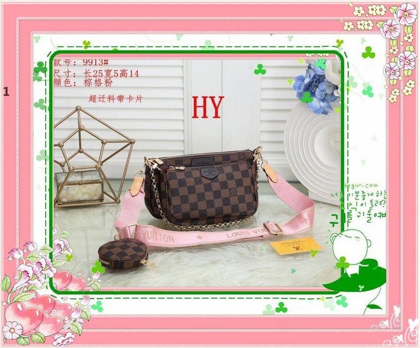 

q-53 Women Luxurys Designers Bags 2021 Handbag Wallets Single shoulder bag, Red;black