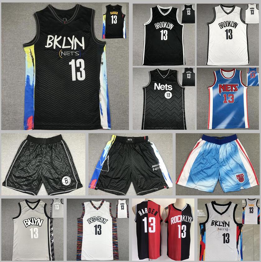 

Men S-2XL Basketball jerseys James Harden 13 jersey and short, Black;red