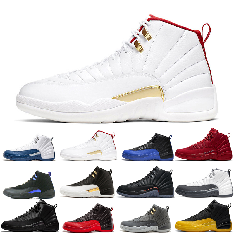 

2022 12s 12 basketball shoes Jumpman men black purple Bulls Dark grey FIBA Flu french blue Indigo Michigan Reverse Taxi Twist Utility wings size 40-46 Comfortable, Cny