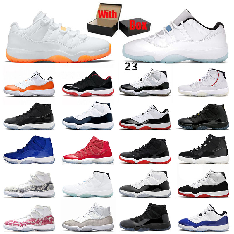 

With Box Jumpman 11 Mens Retro Basketball Shoes 11s XI 25th High Concord Bred Low Citrus Legend Cap and Gown Space Jam Gamma Blue Men Women Sports Sneakers Trainers, B30 closing ceremony 36-47