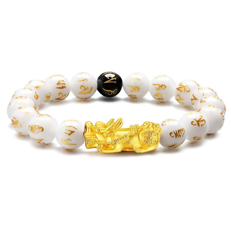

Beaded, Strands Wealth Bracelet For Men Feng Shui Pi Xiu Black Obsidian Lazuli Lapis Bring Lucky And Women Jewelry
