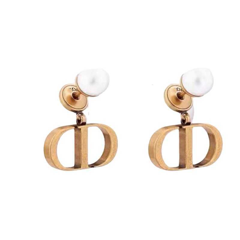 

2022 Dropshipping Luxury Brand Jewelry Double Letter Designer Earrings