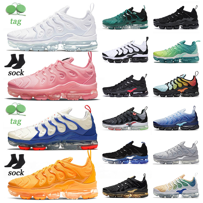 

Vapourmax Tn Plus Running Shoes Mens Womens Triple White Bubblegum Coconut Milk Hyper Royal University Gold Atlanta Worldwide Black Ice Blue