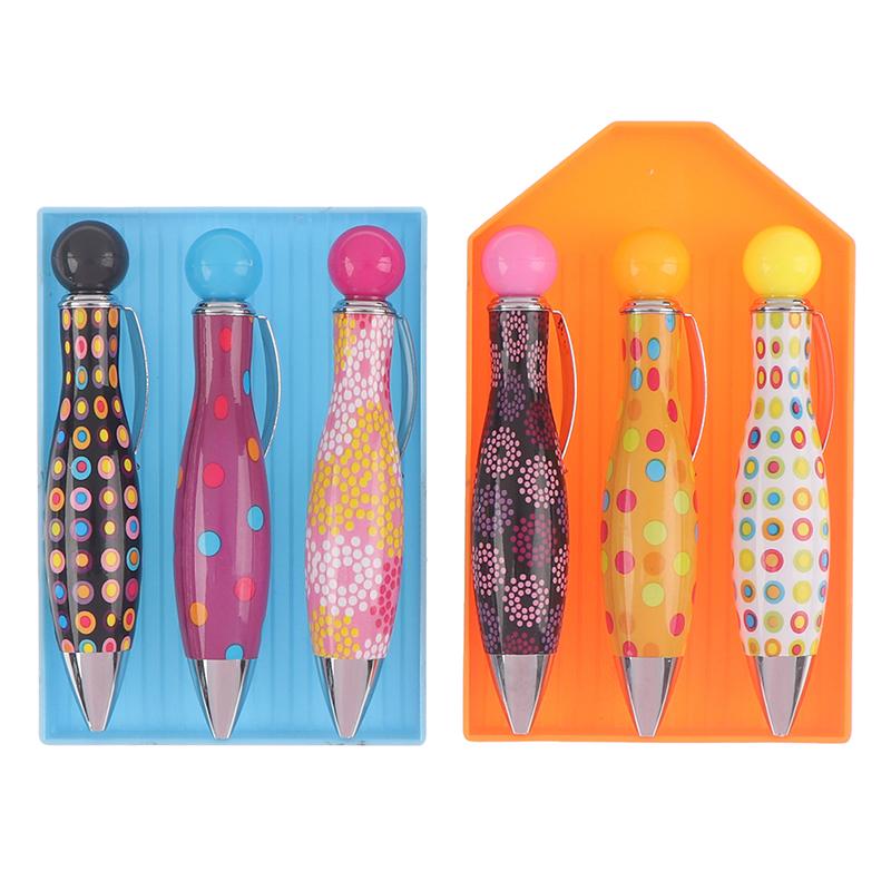 

3pcs Diamond Painting Pen Cute Bowling Point Drill Embroidery Accessories Cross Stitch Tool Kits Sewing Notions & Tools