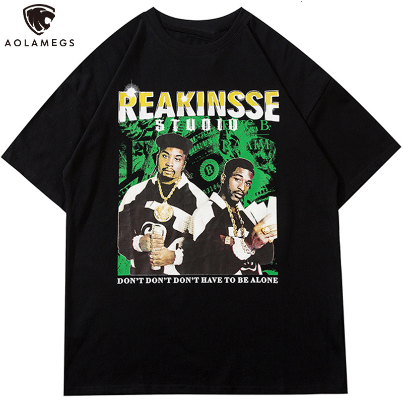 

Men's Polos Short-sleeved hip hop man's t-shirt print shirt for aolamegs harajuku men from streetwear-style vintage street, White