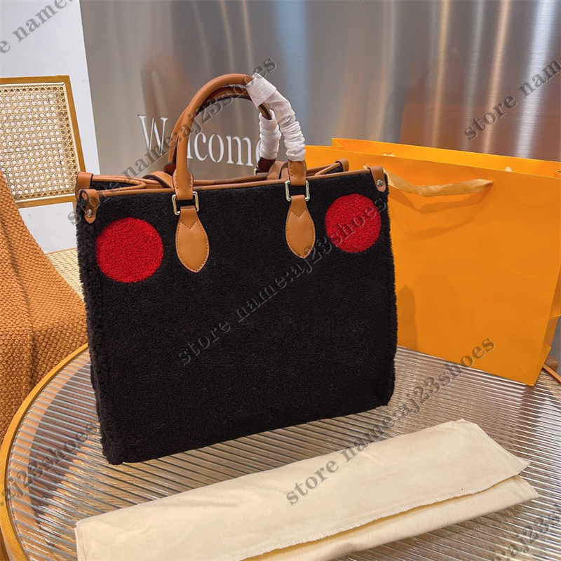 

Onthego tote bags Winter fashion Black White Colorful Wool Monograms pattern Jungle designer handbags, 02